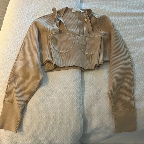 JONATHAN SIMKHAI STANDARD- Viola Top Set; Size S, New with Tags - Picture 1 of 12